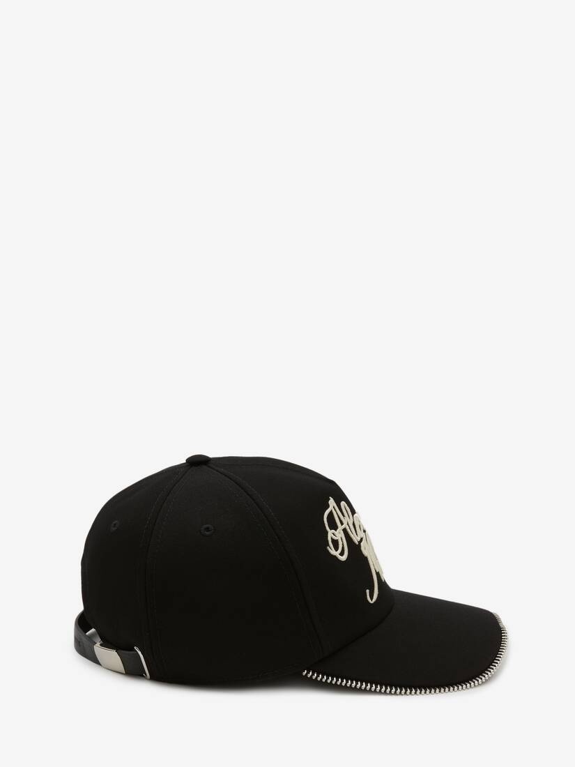 Blake Illustration Baseball Cap in Black/ivory - 1