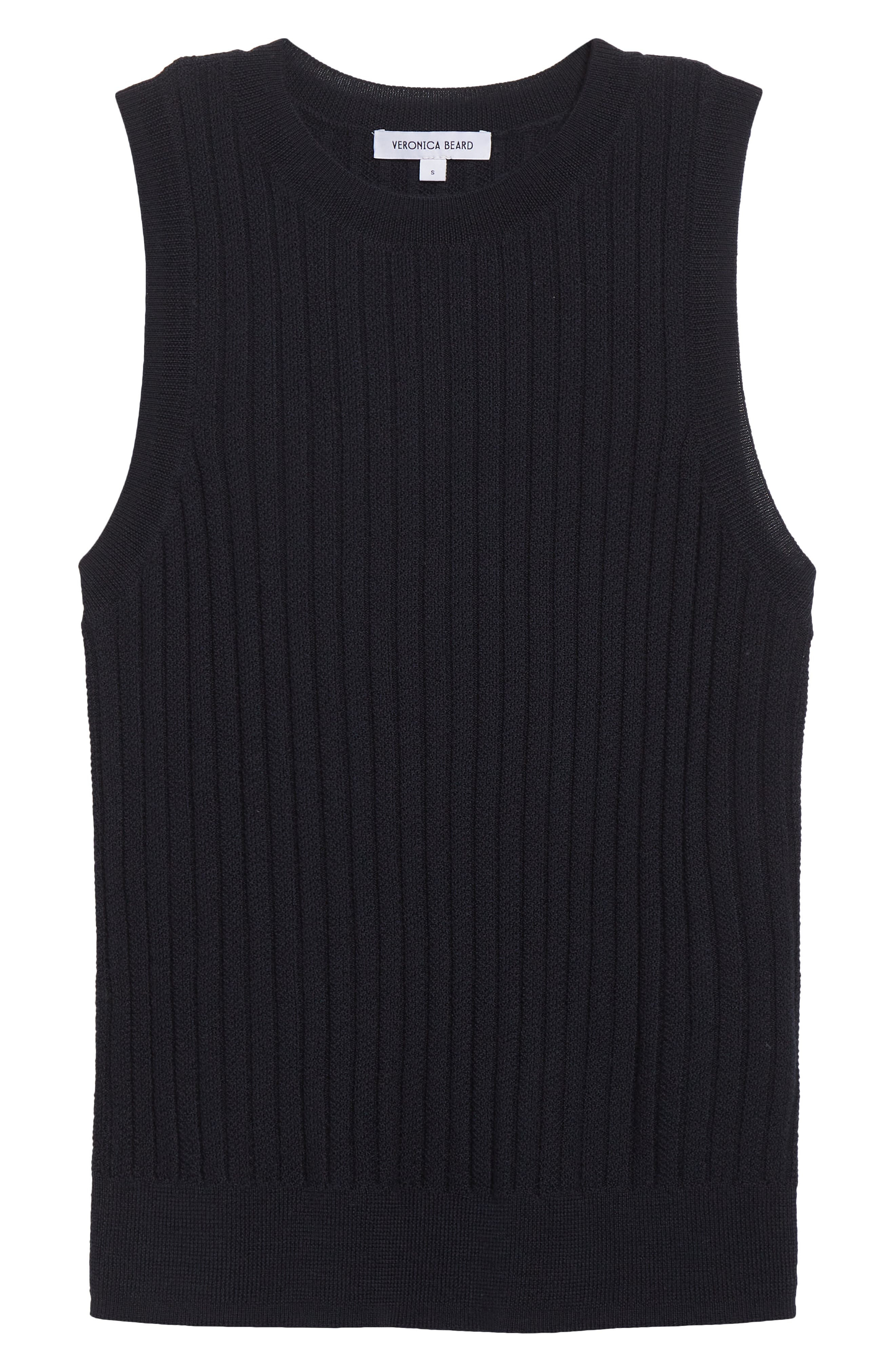 Veronica Beard Jerrel Rib Merino Wool Tank in Navy at Nordstrom - 6