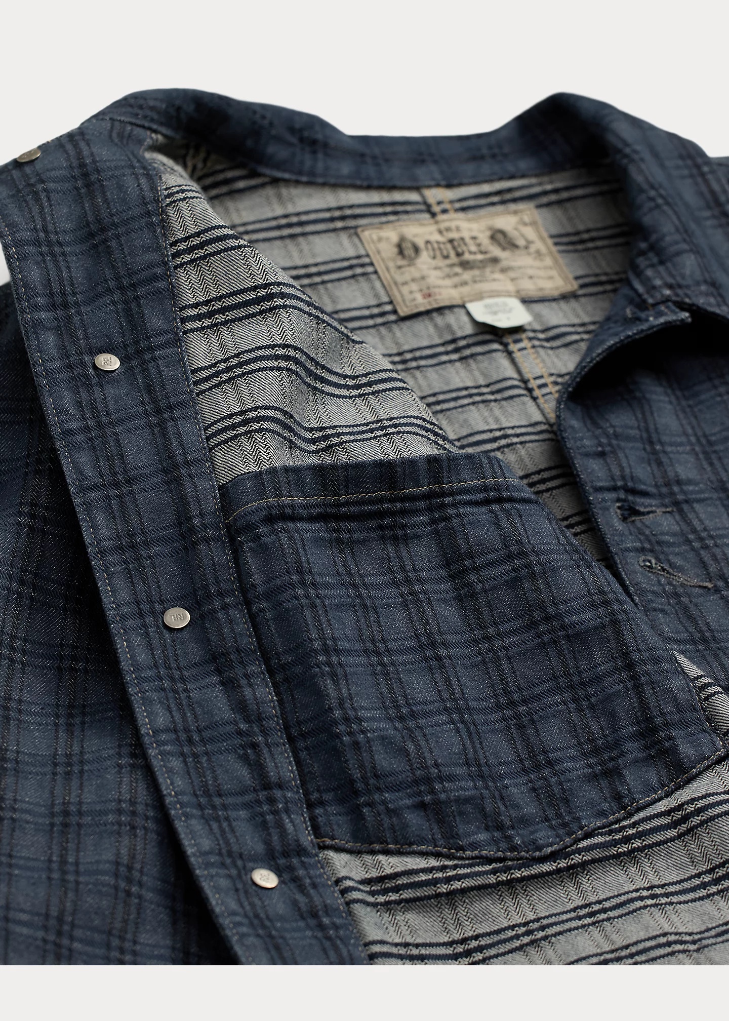 Plaid Jacquard Denim Jacket - 4