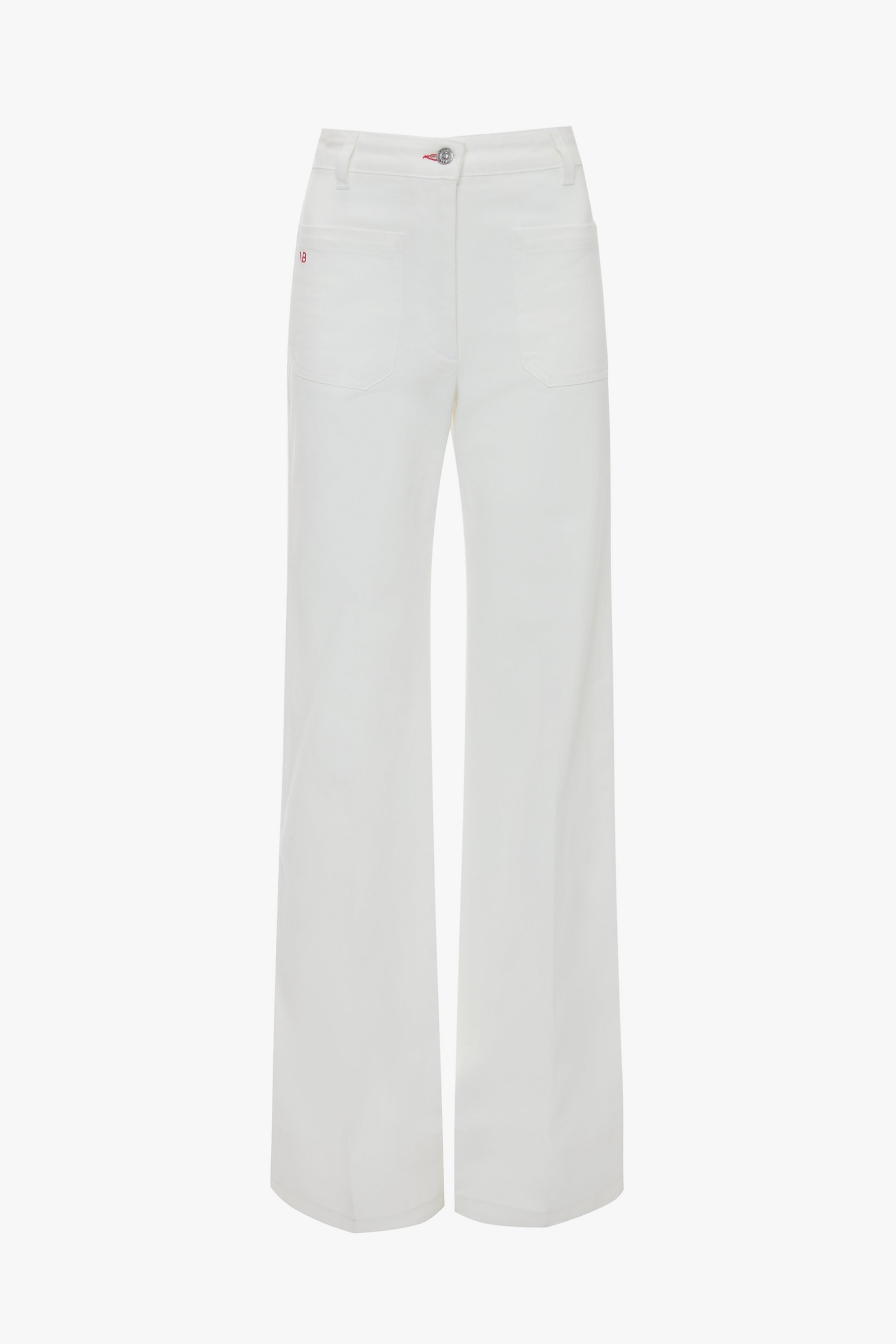 Alina High Waisted Jean In Washed White - 1