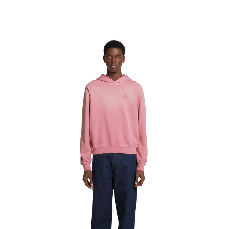 Cotton jersey sweatshirt with embroidery 3