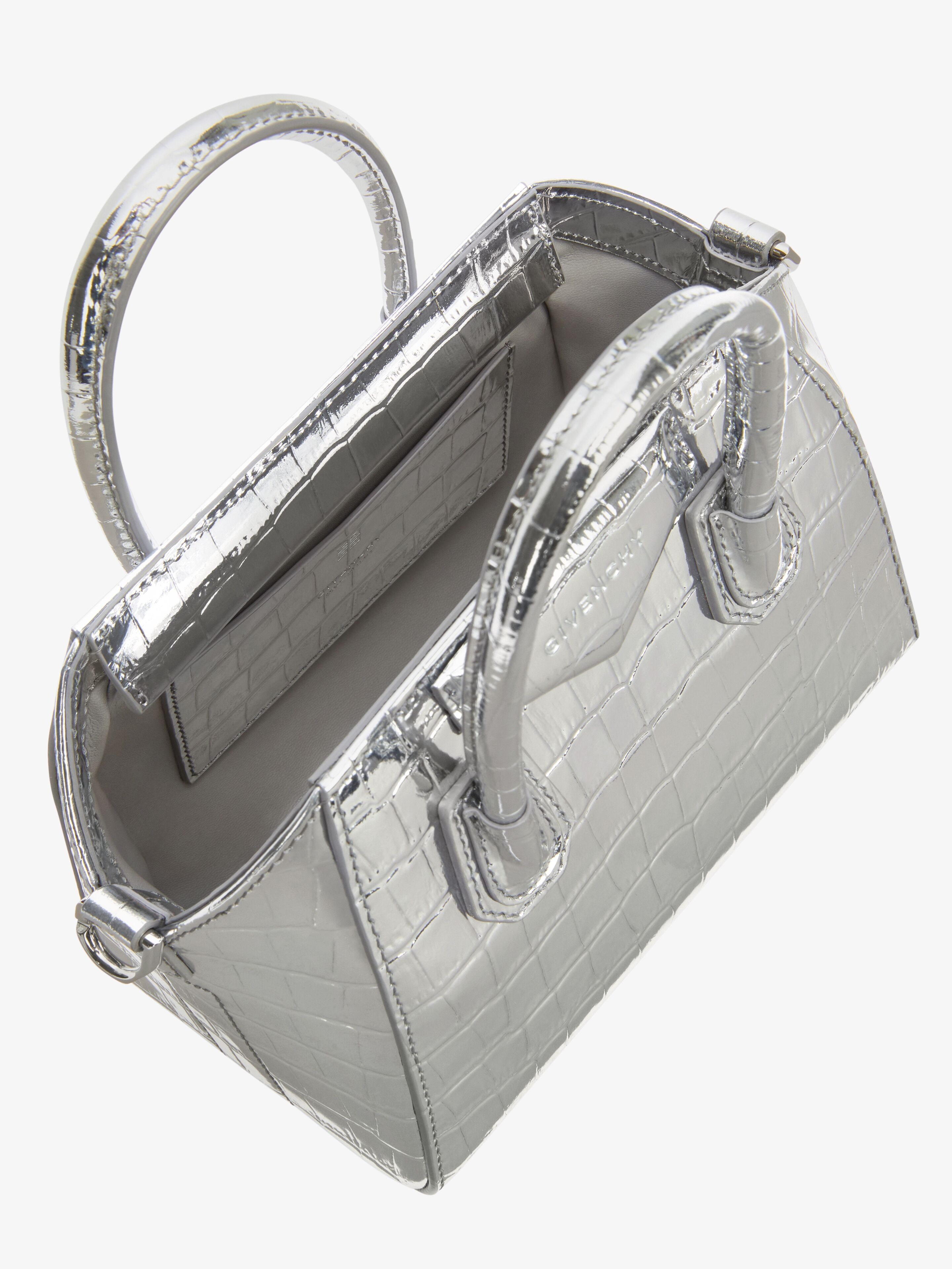 ANTIGONA TOY BAG IN CROCODILE EFFECT LEATHER - 6