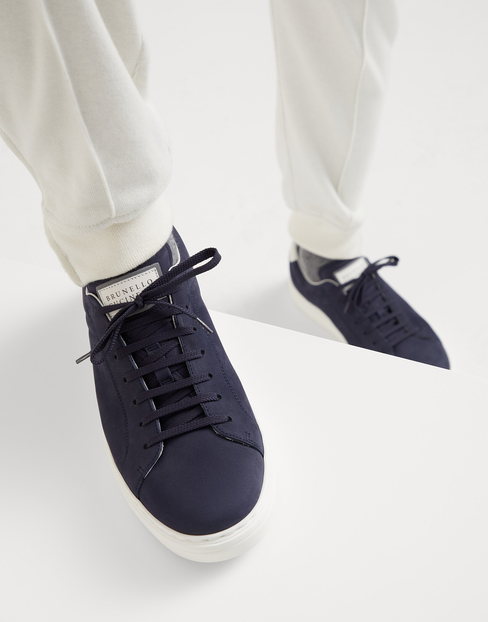 Nubuck calfskin sneakers - 4