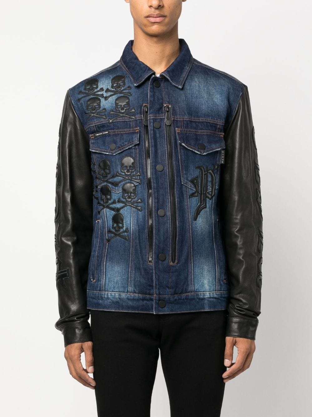 Gothic Plein denim jacket - 3