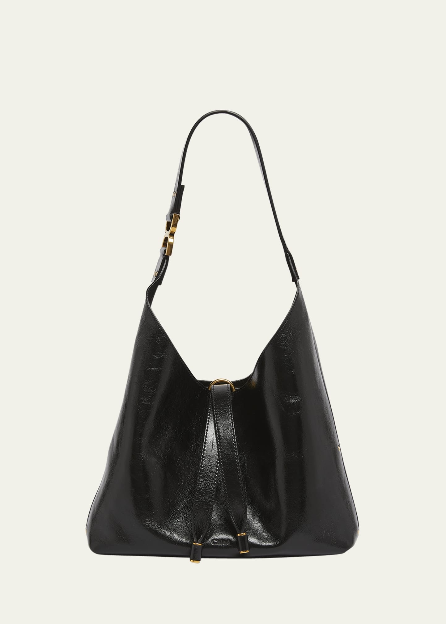 Marcie Small Hobo Bag in Shiny Calfskin - 1
