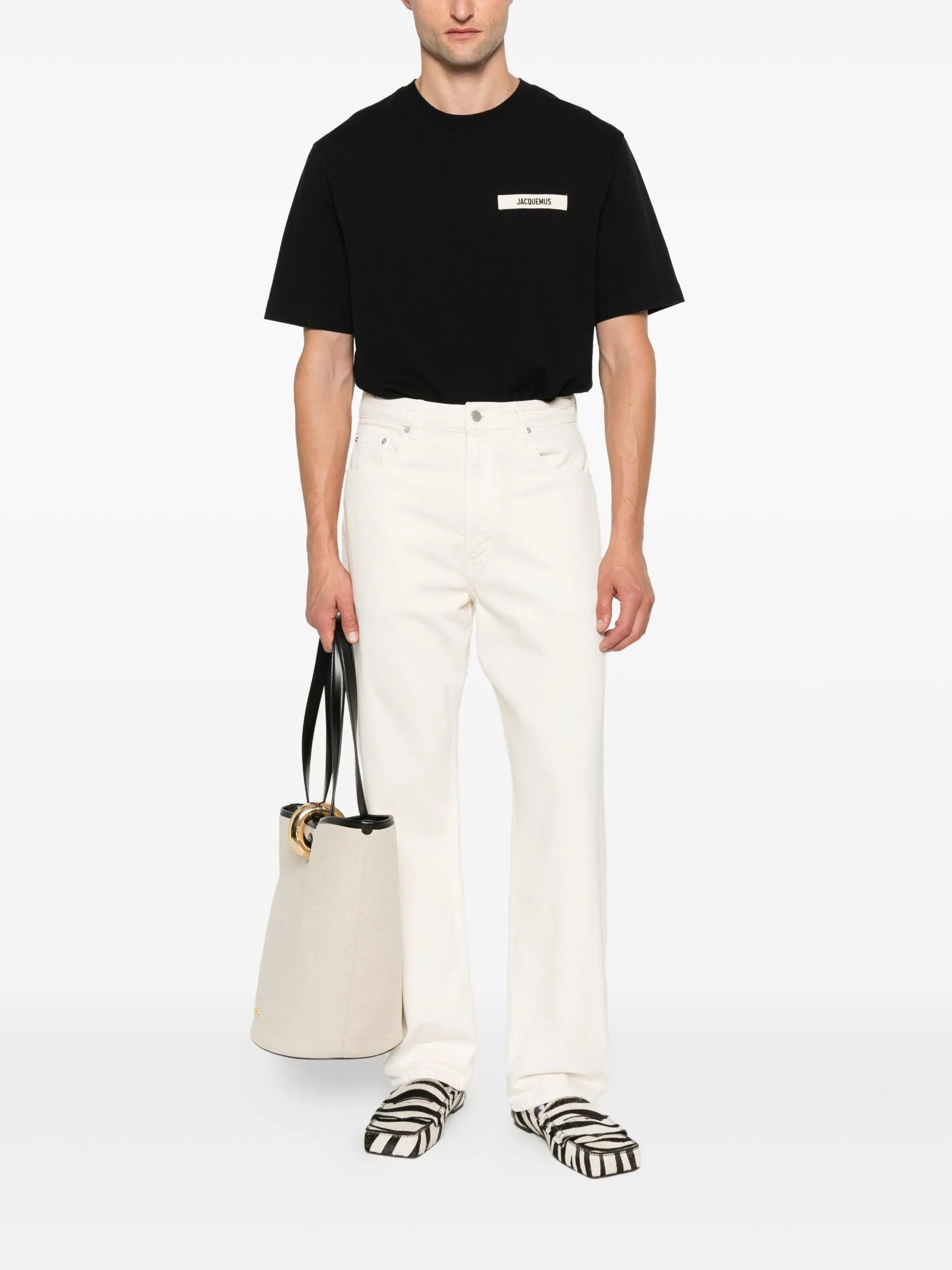 Jacquemus Le T-shirt Gros Grain T-shirt - 4