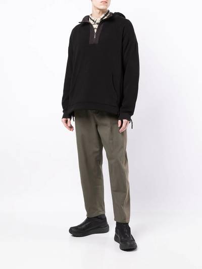 White Mountaineering layered pullover hoodie outlook