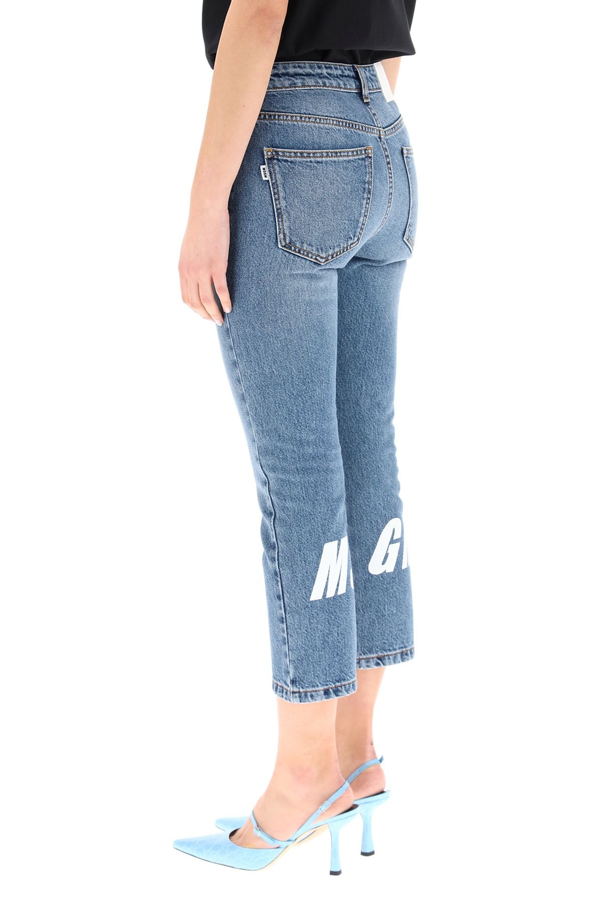 JEANS WITH LOGO PRINT - 4