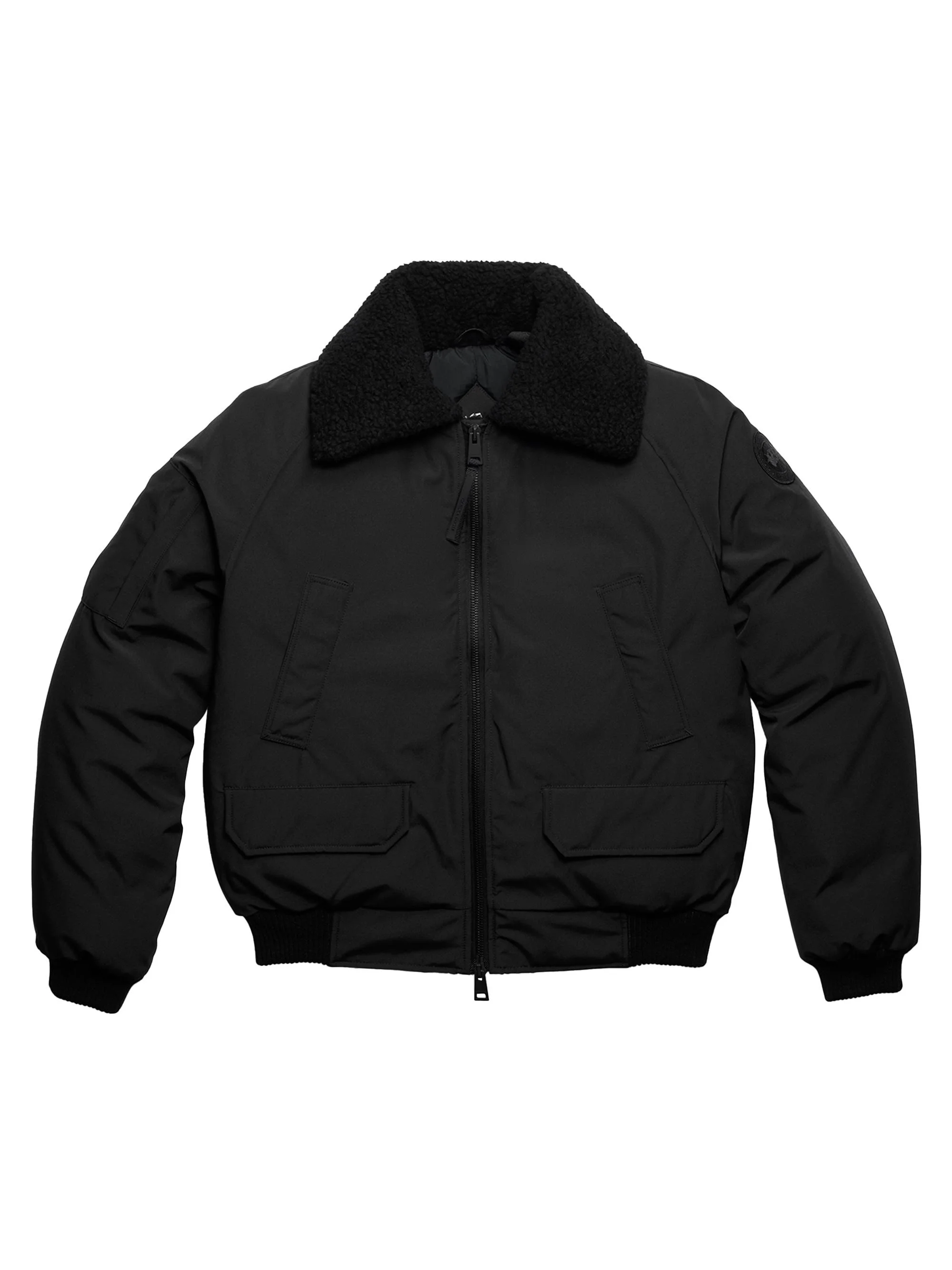 Men's Chilliwack Arctic Tech Aviator Bomber Jacket - Black - 1