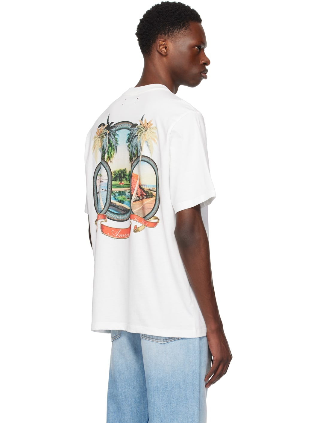 White 'AMIRI Paradise' T-shirt - 3