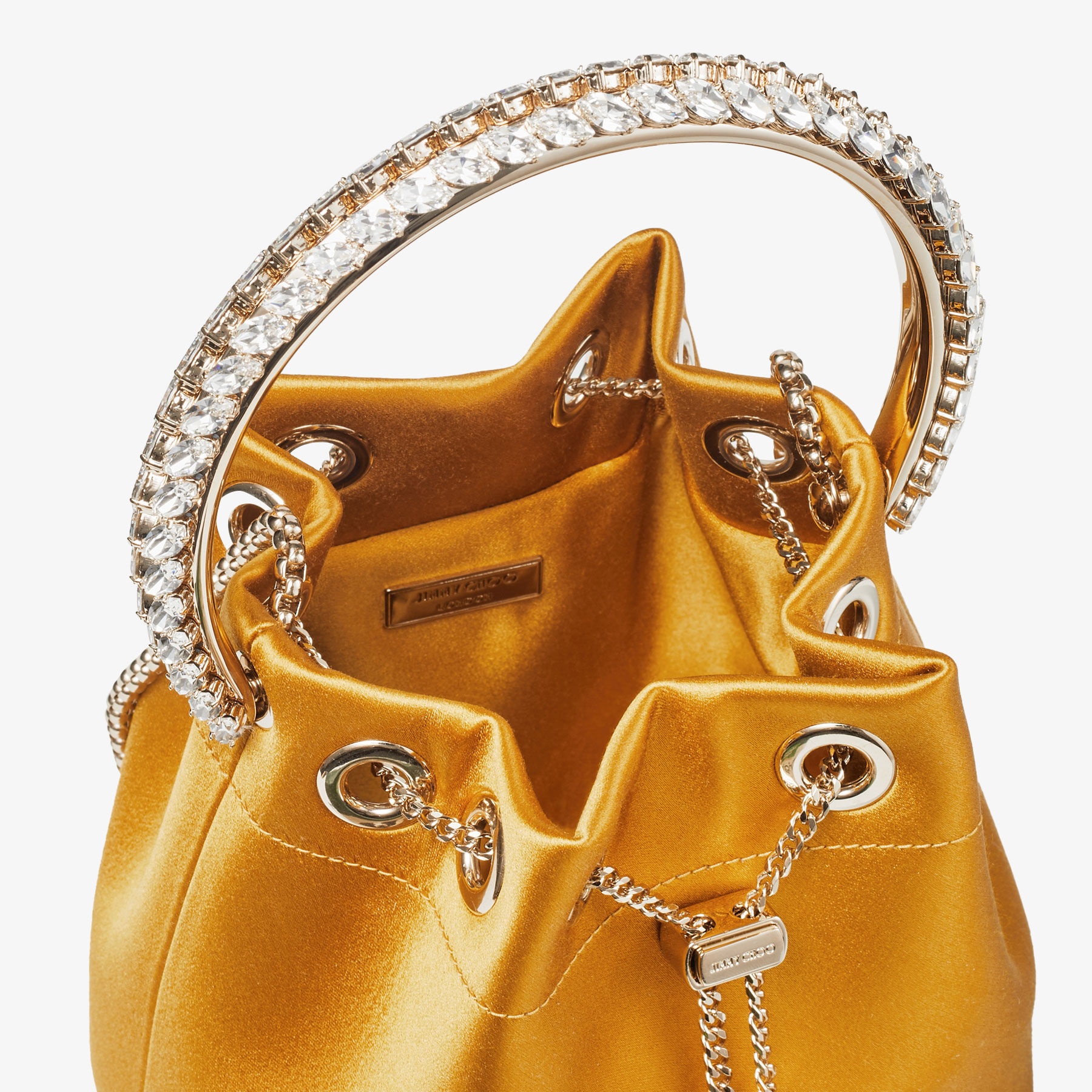 Bon Bon
Sunflower Satin Bag with Crystal Handle - 2