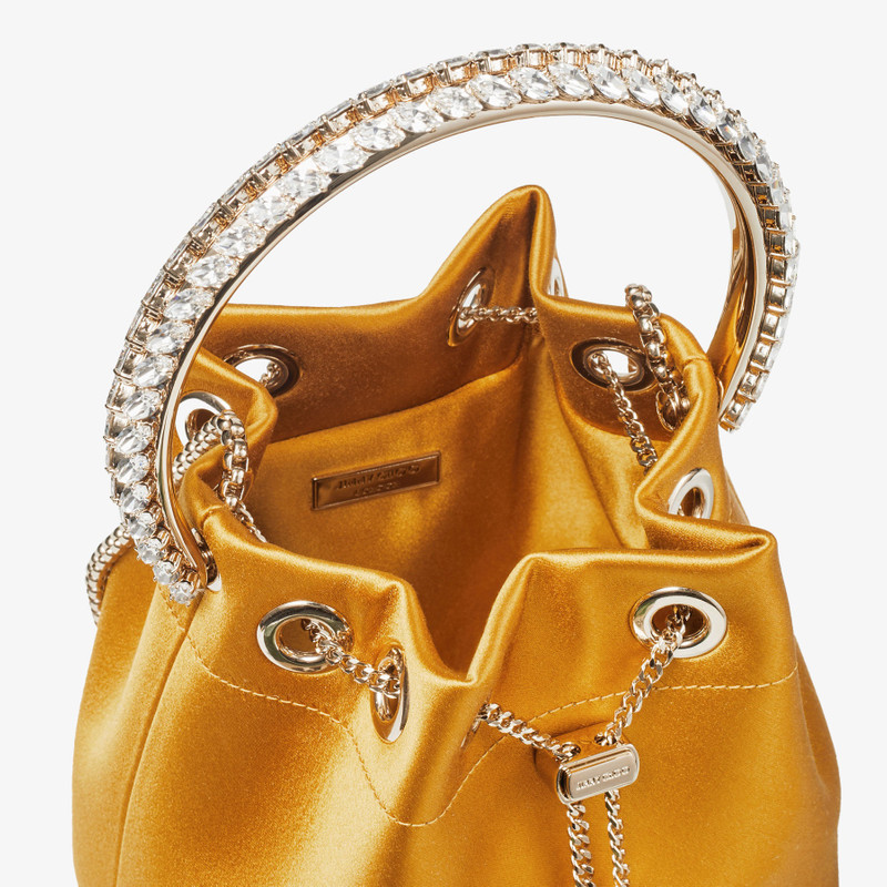 JIMMY CHOO Bon Bon
Sunflower Satin Bag with Crystal Handle outlook