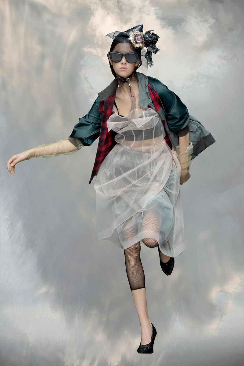 Maison Margiela Pendleton yoke bomber jacket outlook