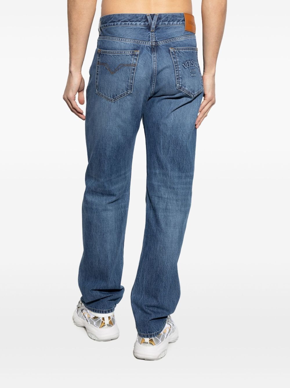 logo-patch jeans - 4
