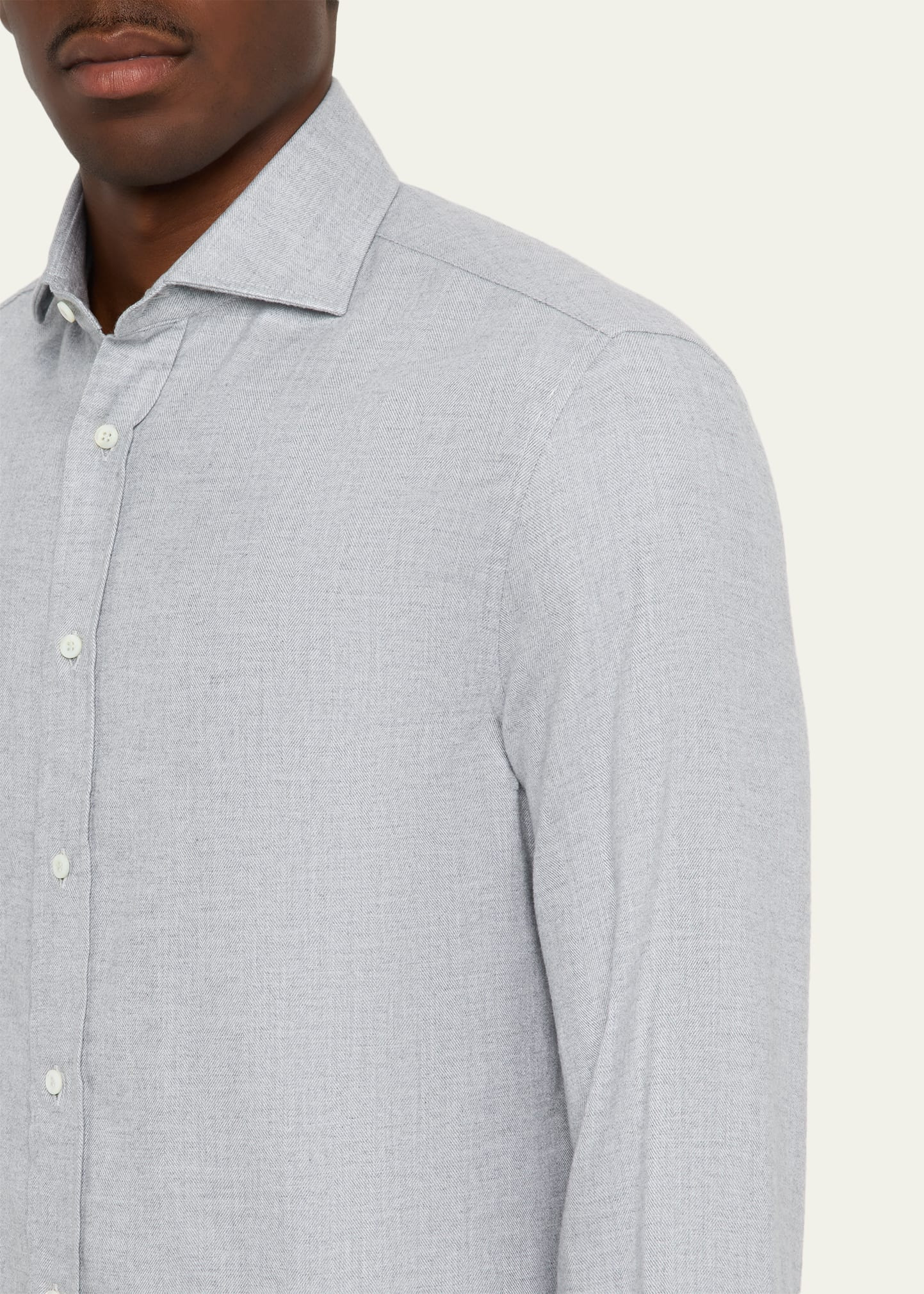 Men's Micro-Chevron Sport Shirt - 5