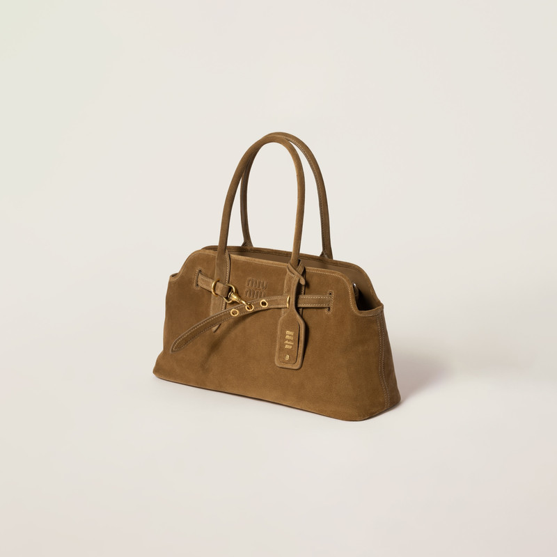 Miu Miu Suede Aventure bag outlook