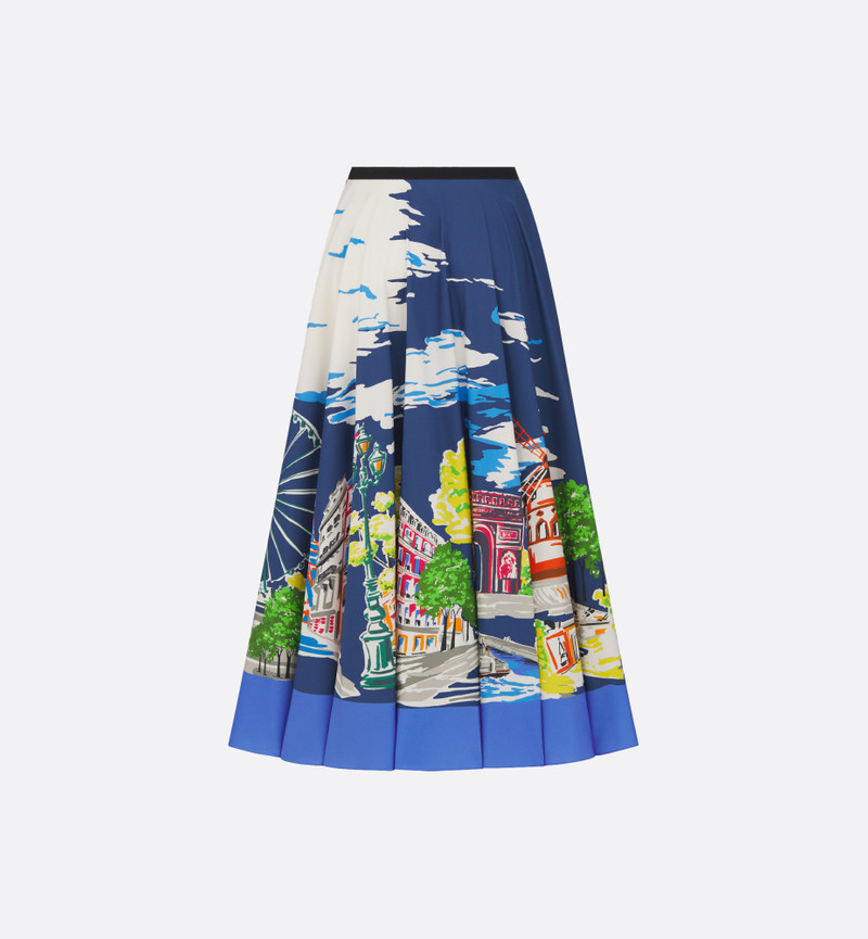 Dior Dior Souvenir Mid-Length Flared Skirt outlook