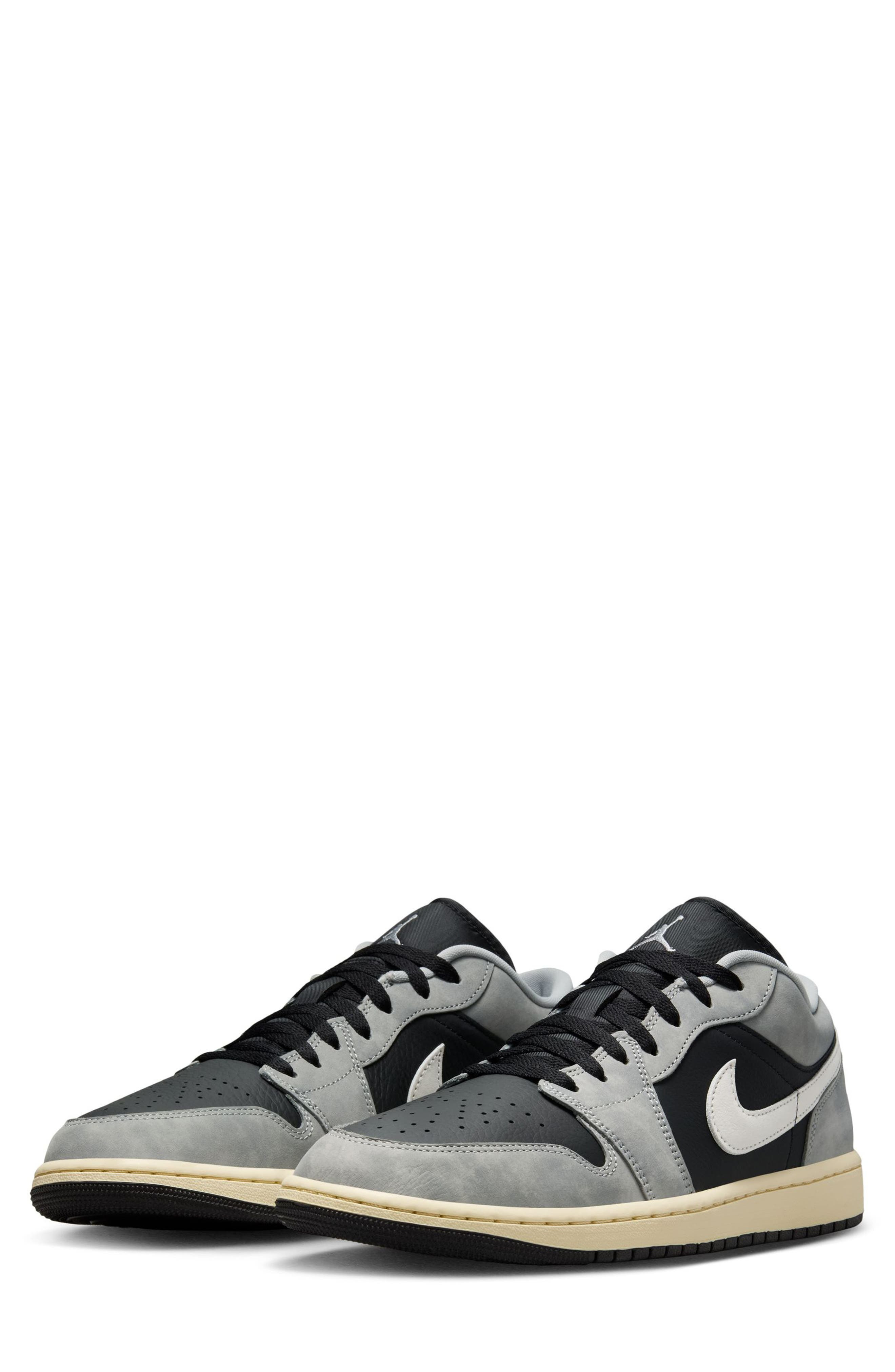Nike Air Jordan 1 Low SE Sneaker in Light Smoke Grey/Black at Nordstrom - 1