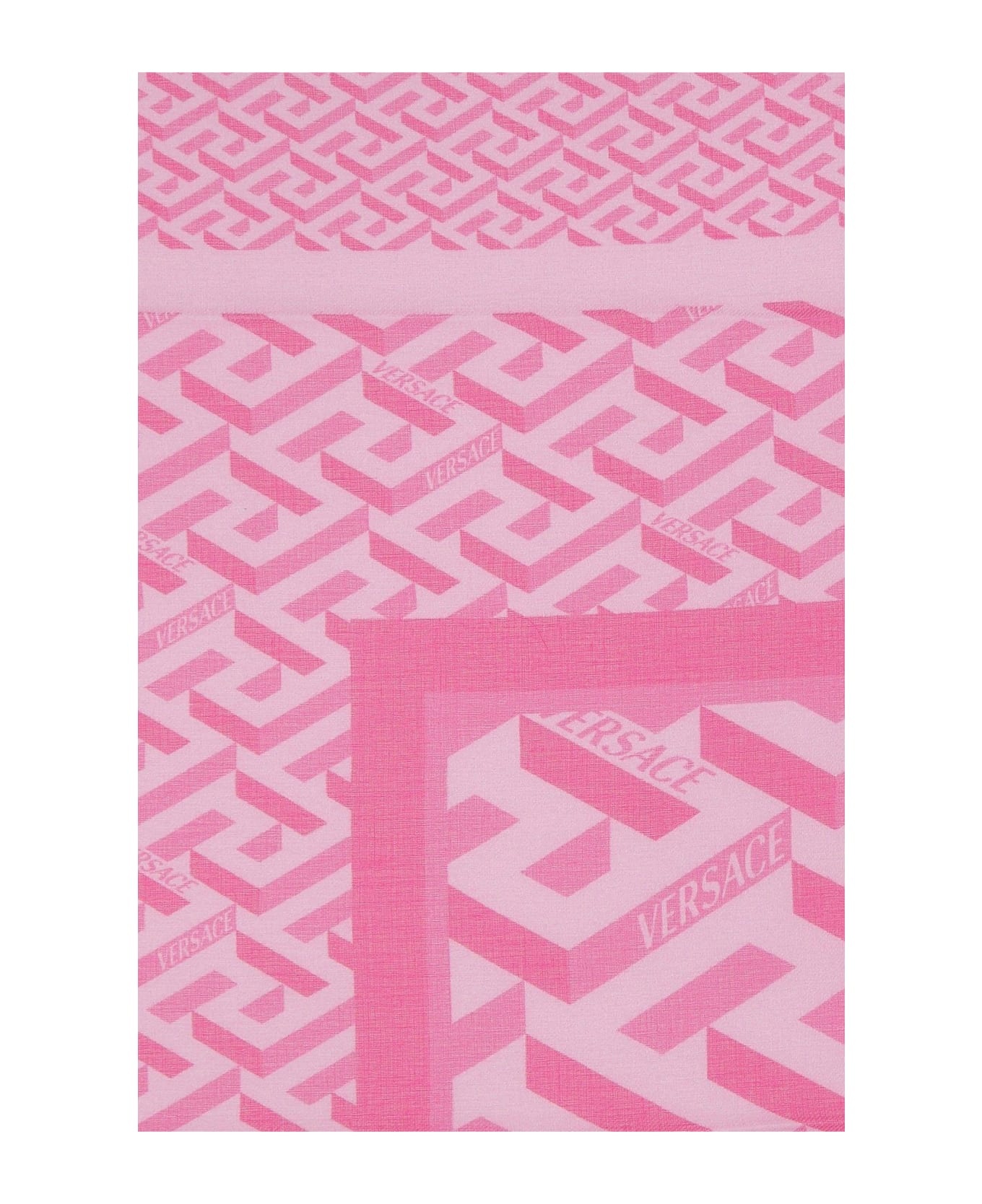 スカーフ VERSACE Printed modal blend scarf (10015991A06728 5P740) VERSACE Printed Modal Blend Scarf | italist | REVERSIBLE