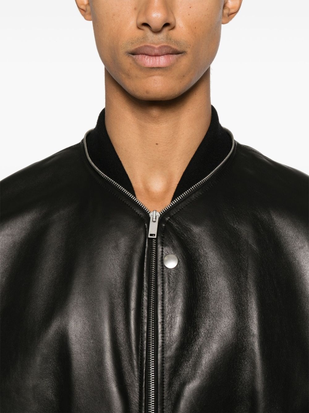Jil Sander leather bomber jacket | REVERSIBLE