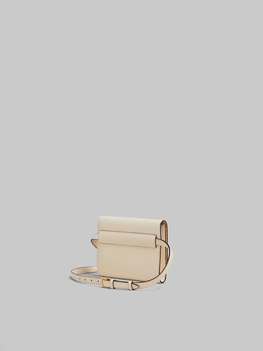 CREAM LEATHER TRUNKAROO BUM BAG - 3