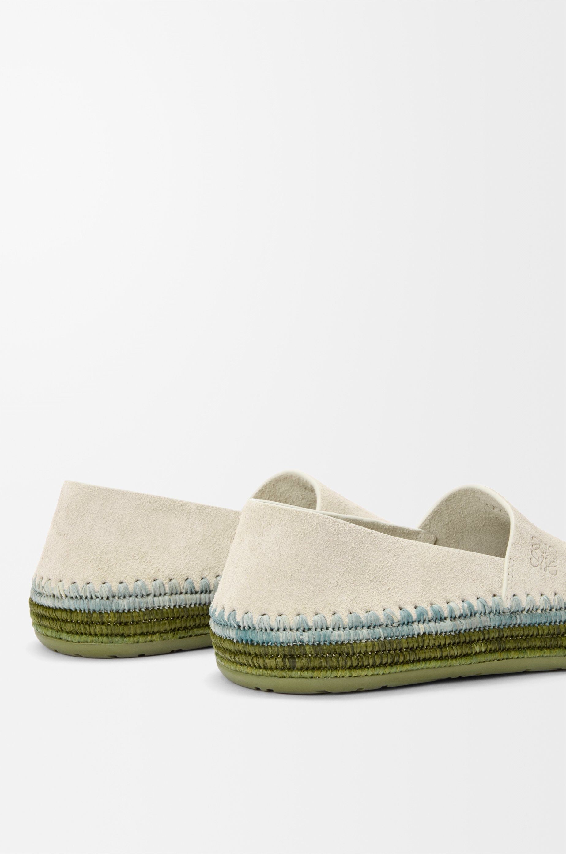 Rio slipper in suede and raffia - 5