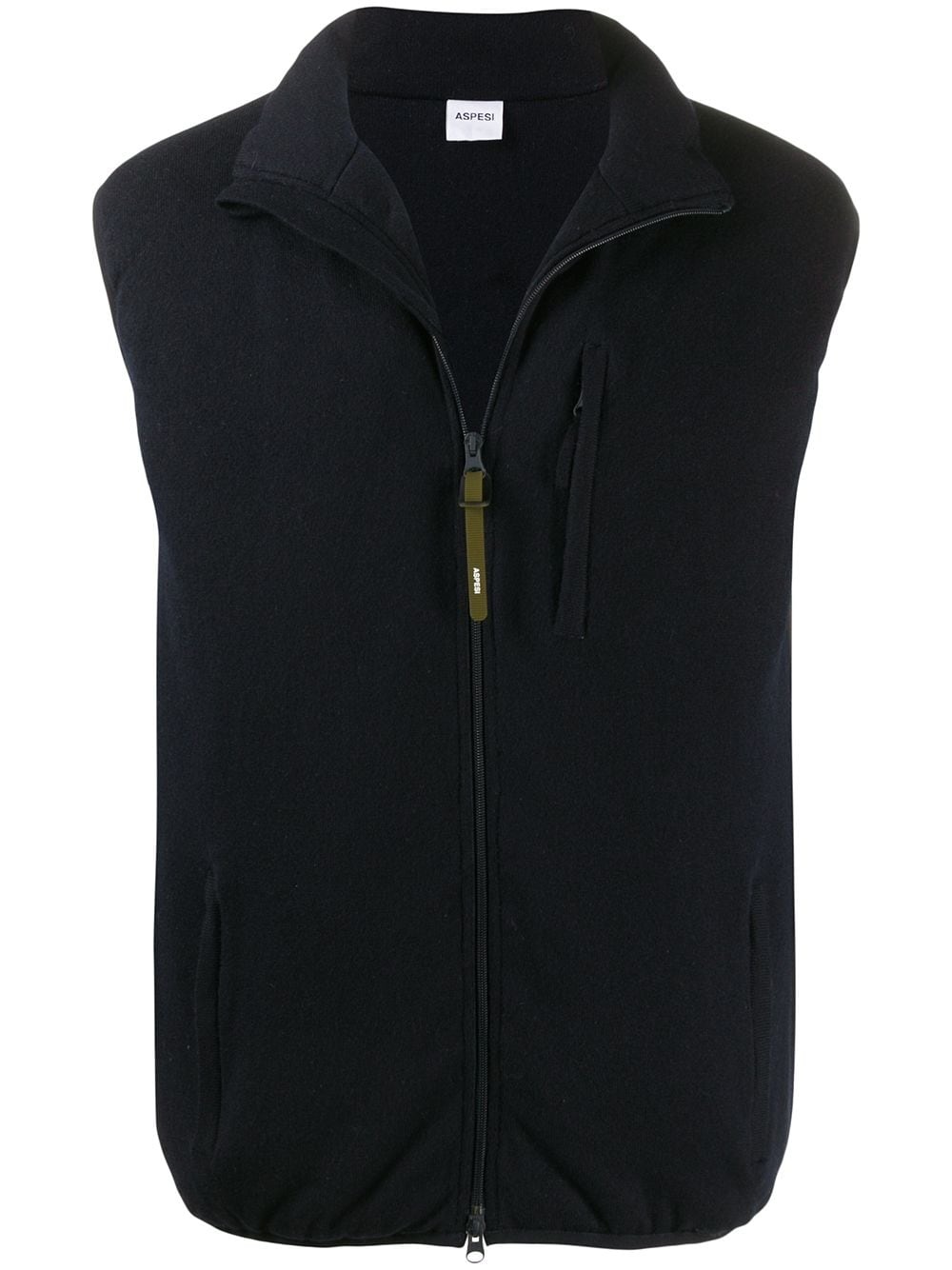 zip-up gilet - 1