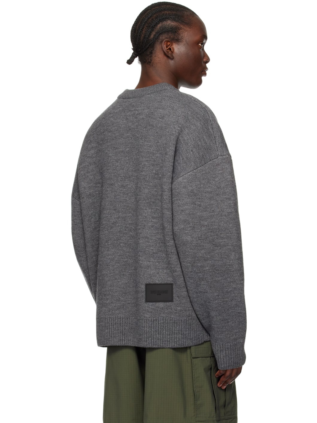 Gray Jacquard Sweater - 3