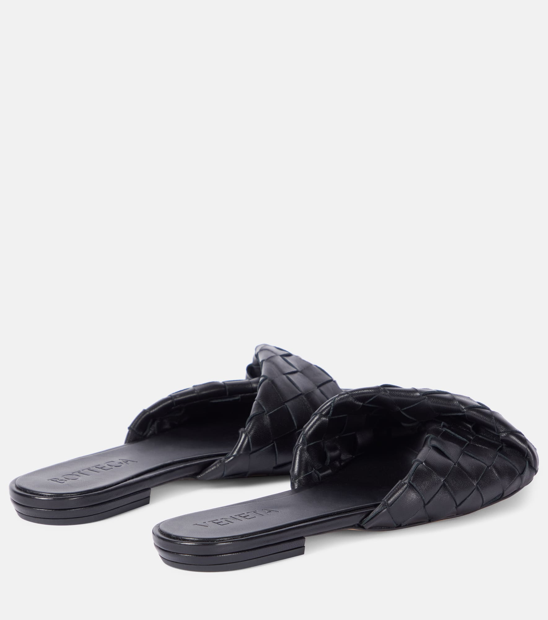 Blink Intrecciato leather slides - 3