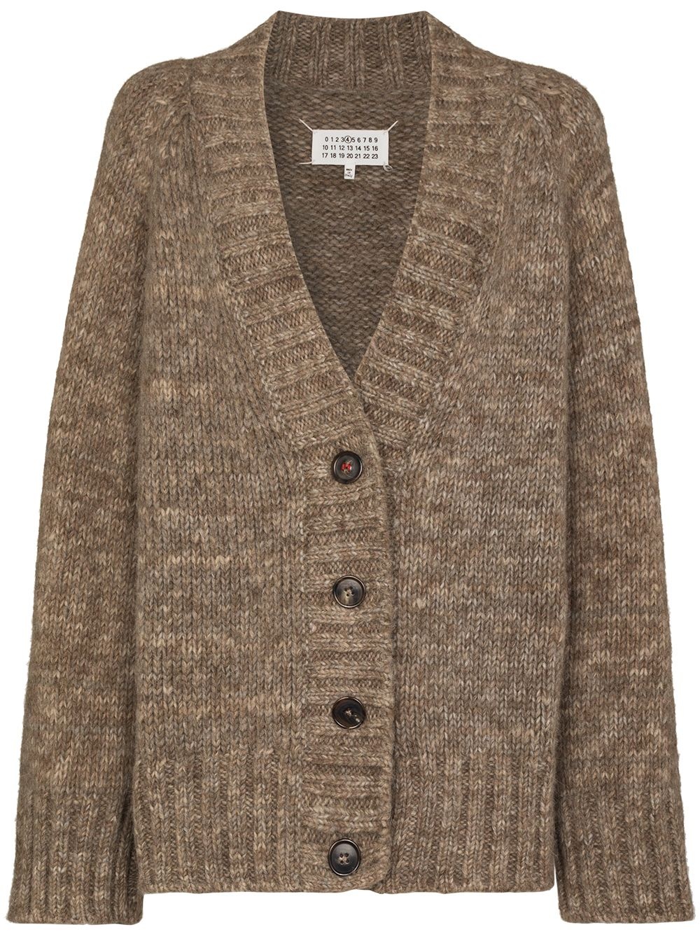 oversized mélange cardigan - 1