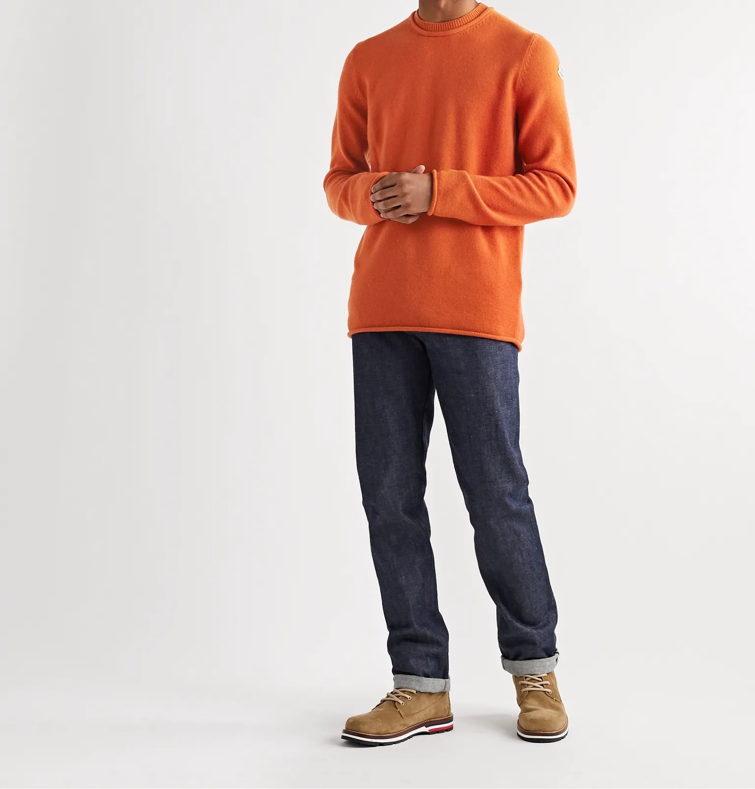 Logo-Appliquéd Wool and Cashmere-Blend Sweater - 2