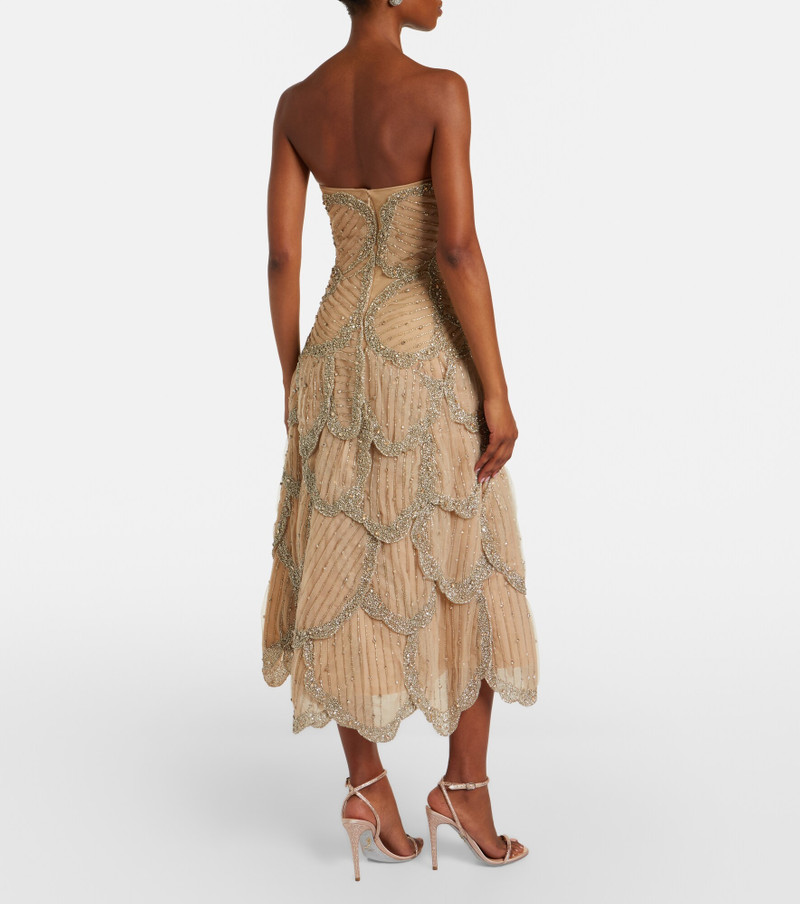 Sylvie embellished georgette cocktail dress 5