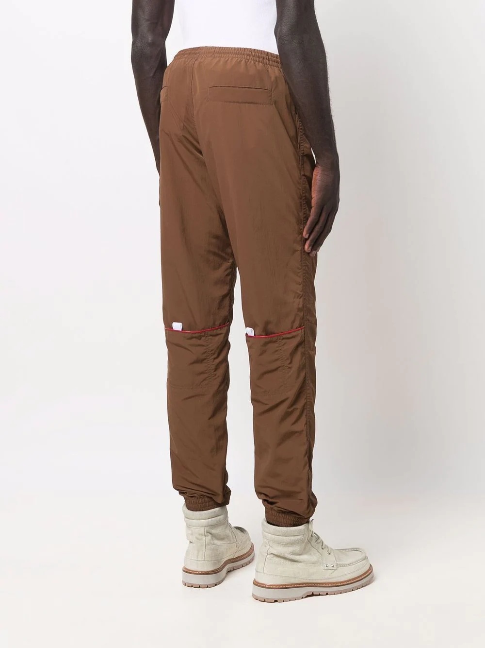 multiple-pocket pull-tab detail trousers - 4