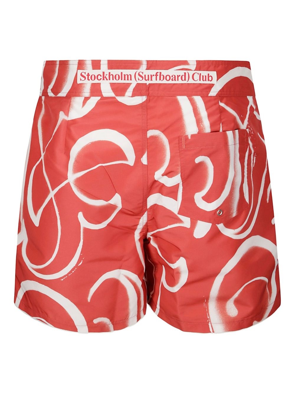 lace-up print shorts - 2