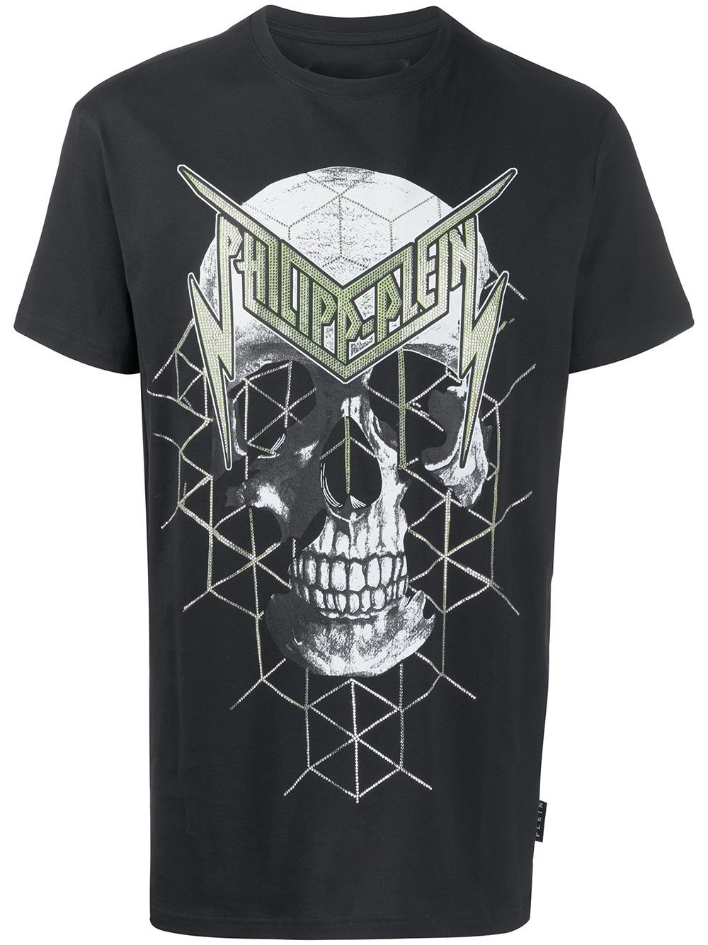 skull print short sleeve T-shirt - 1