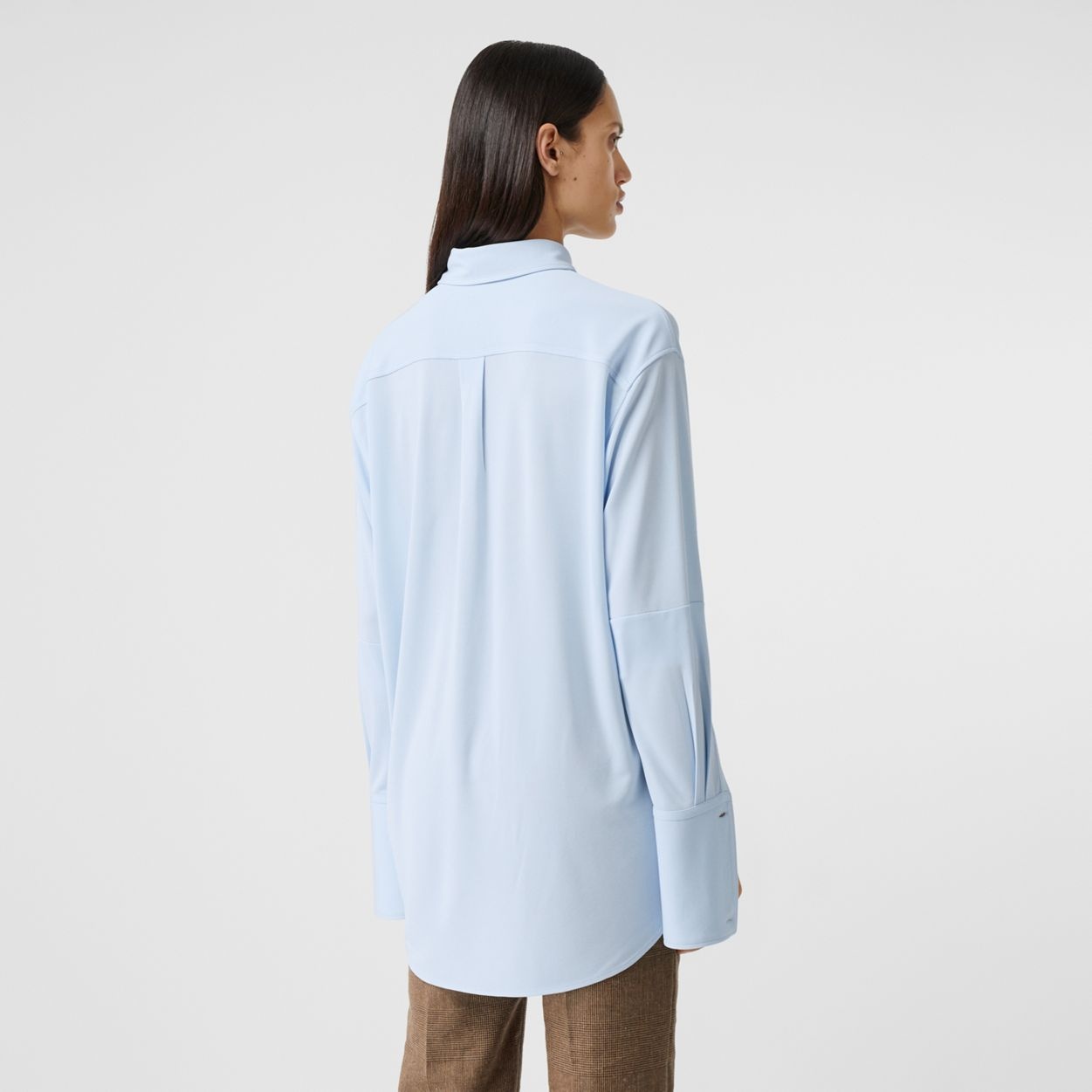 Sash Detail Jersey Oversized Shirt - 5