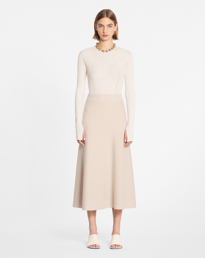 Lanvin RIBBED SILK AND CASHMERE ROUND-NECK TOP outlook