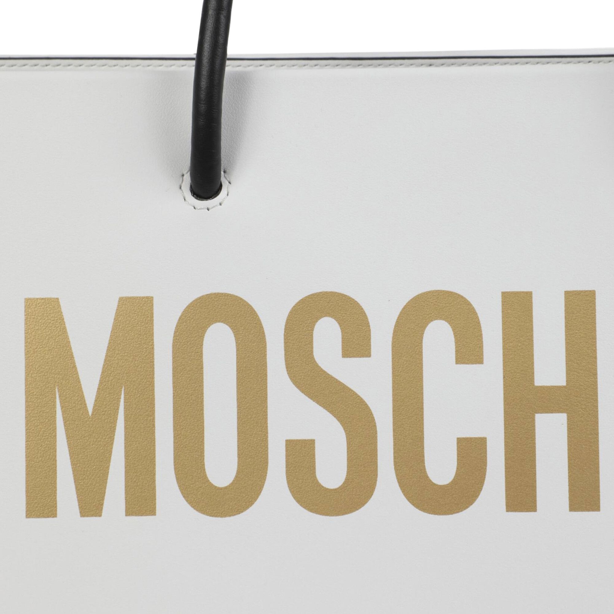 Moschino Logo Tote Bag 'White' - 3