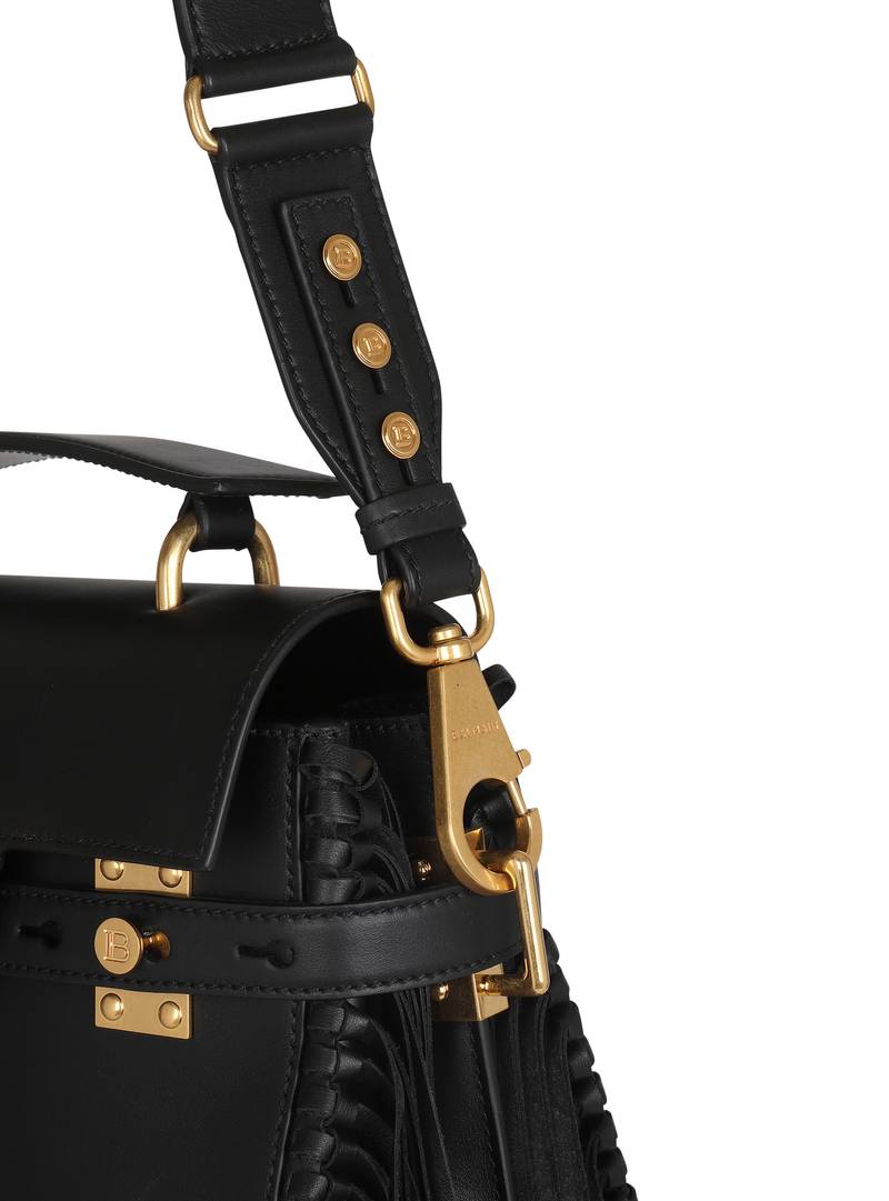 Smooth leather B-Buzz 23 bag with fringe 8
