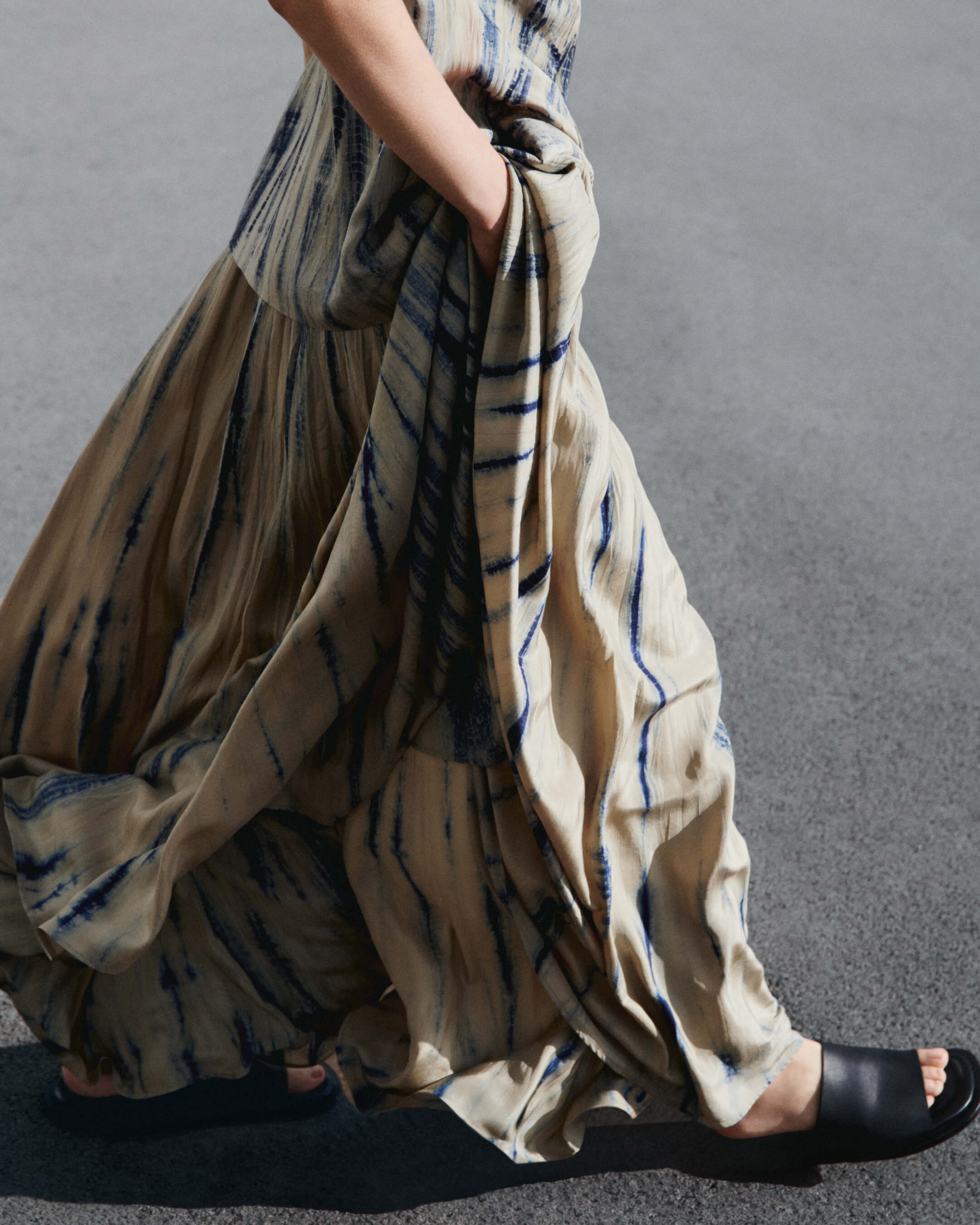 Sully Long Tie Dye Silk Maxi Skirt - 6