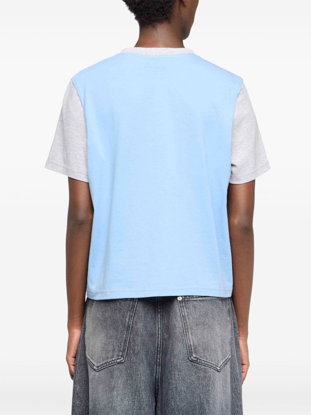 panelled T-shirt - 4