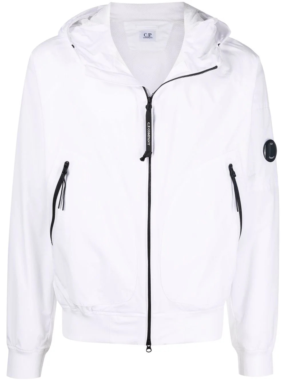 lens-detail hooded jacket - 1