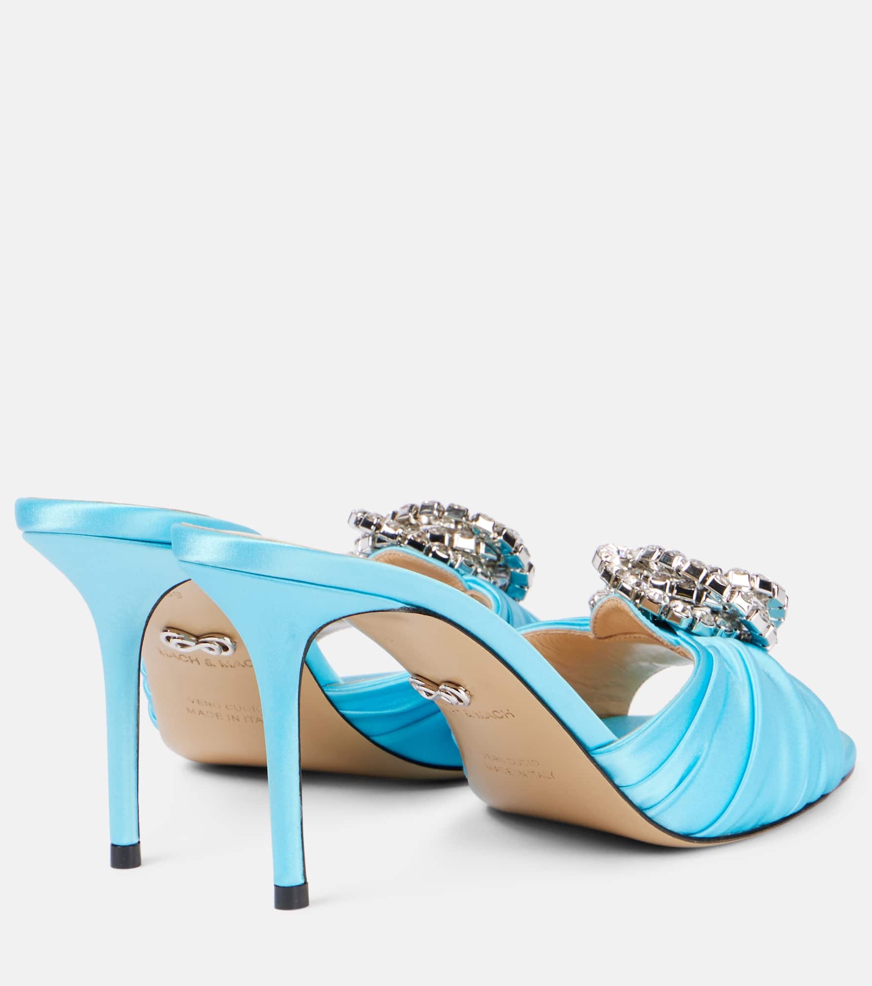 Galaxy embellished tulle mules - 2