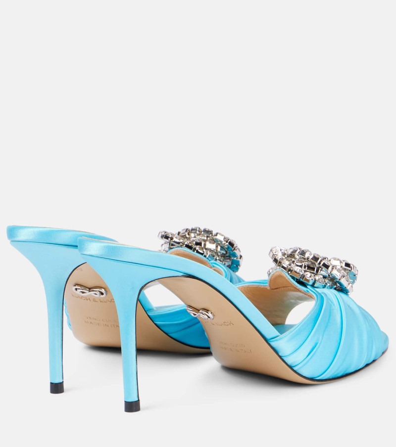 MACH & MACH Galaxy embellished tulle mules outlook