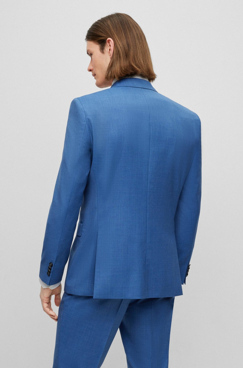 BOSS REGULAR-FIT SUIT IN VIRGIN WOOL WITH FULL LINING outlook