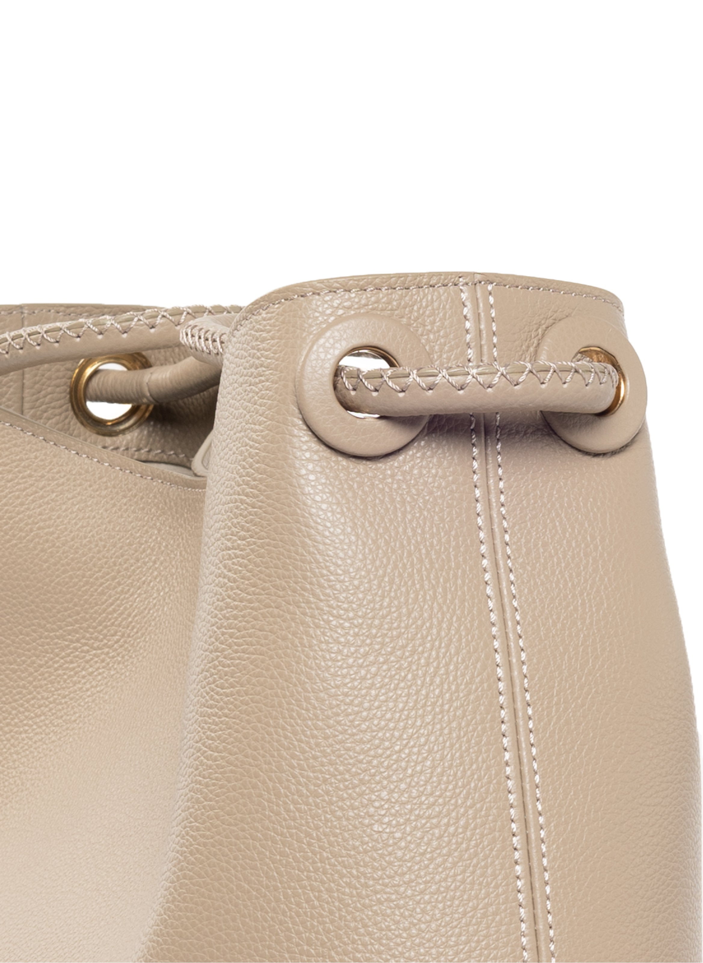 New Vosges Pebbled Leather Taupe - 5