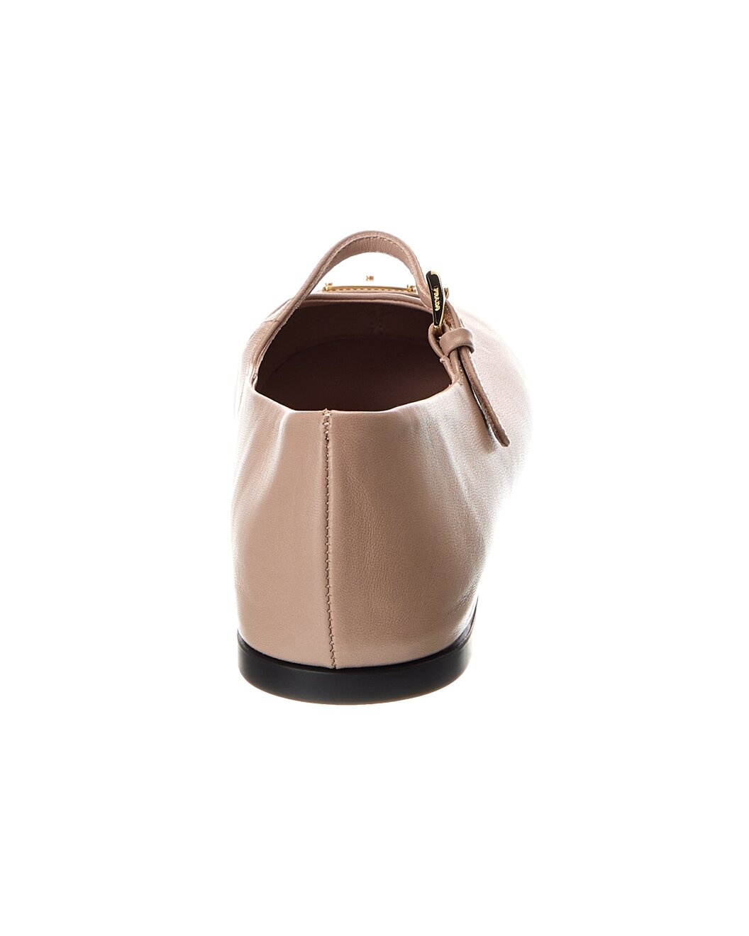 Prada Logo Leather Flat - 3