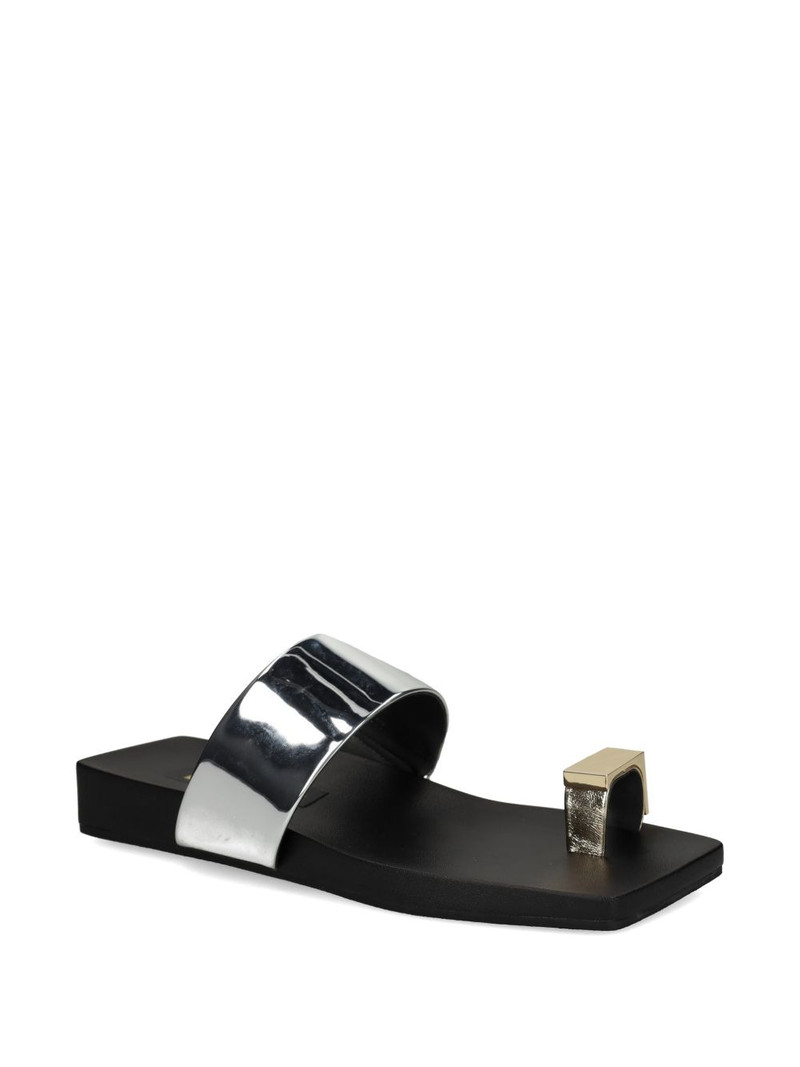 UNITED NUDE Loop Toe Lo metallic toe-loop sandals outlook