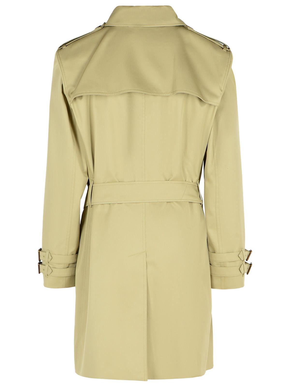 Burberry Green Cotton Trench Coat Men - 3