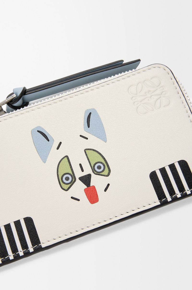 Futurist Cat coin cardholder in classic calfskin 4